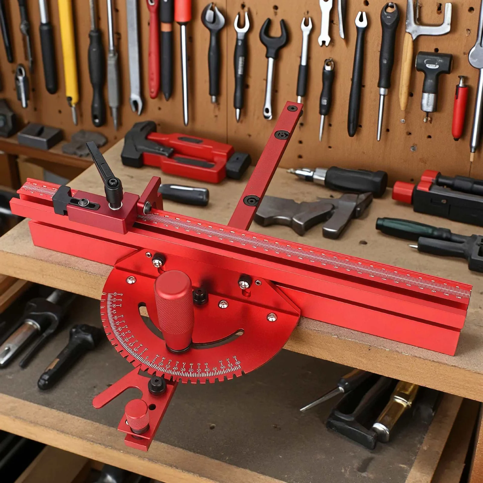 Aluminum Alloy Woodworking Push Handle With Adjustable Angle — image 2