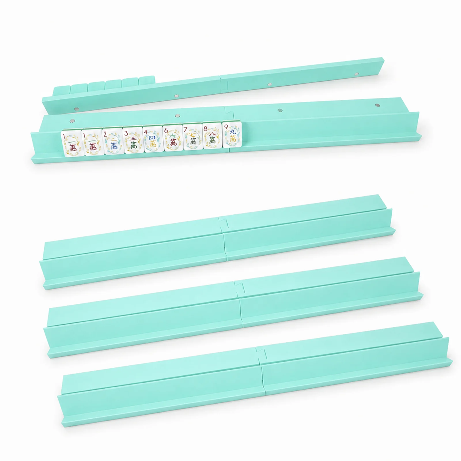 American Mahjong Rack Set With Magnetic Pusher, 4 Racks And 1 Snap-on Wall Builder &… — image 4