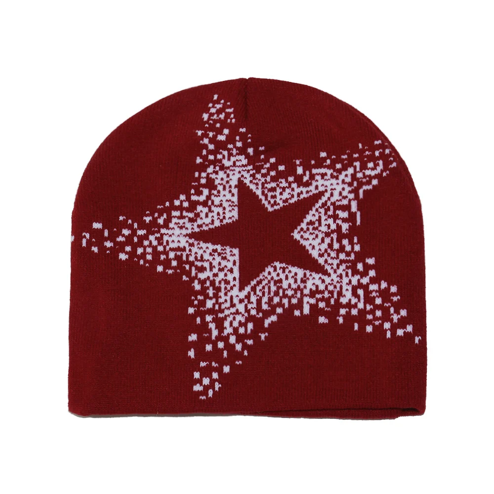 American Street Y2K Star Woolen Hat For Autumn And Winter, With Hip-hop Vibe Warmth.… — image 7