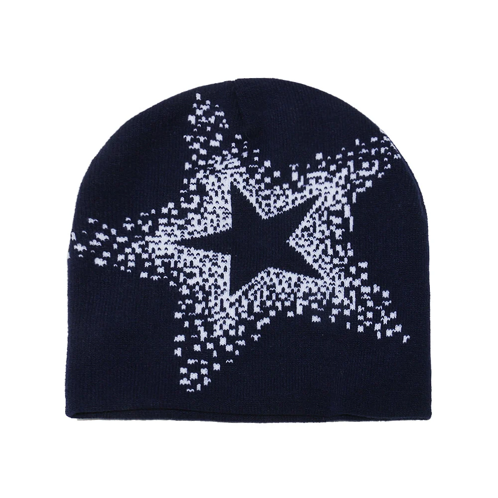 American Street Y2K Star Woolen Hat For Autumn And Winter, With Hip-hop Vibe Warmth.… — variant image