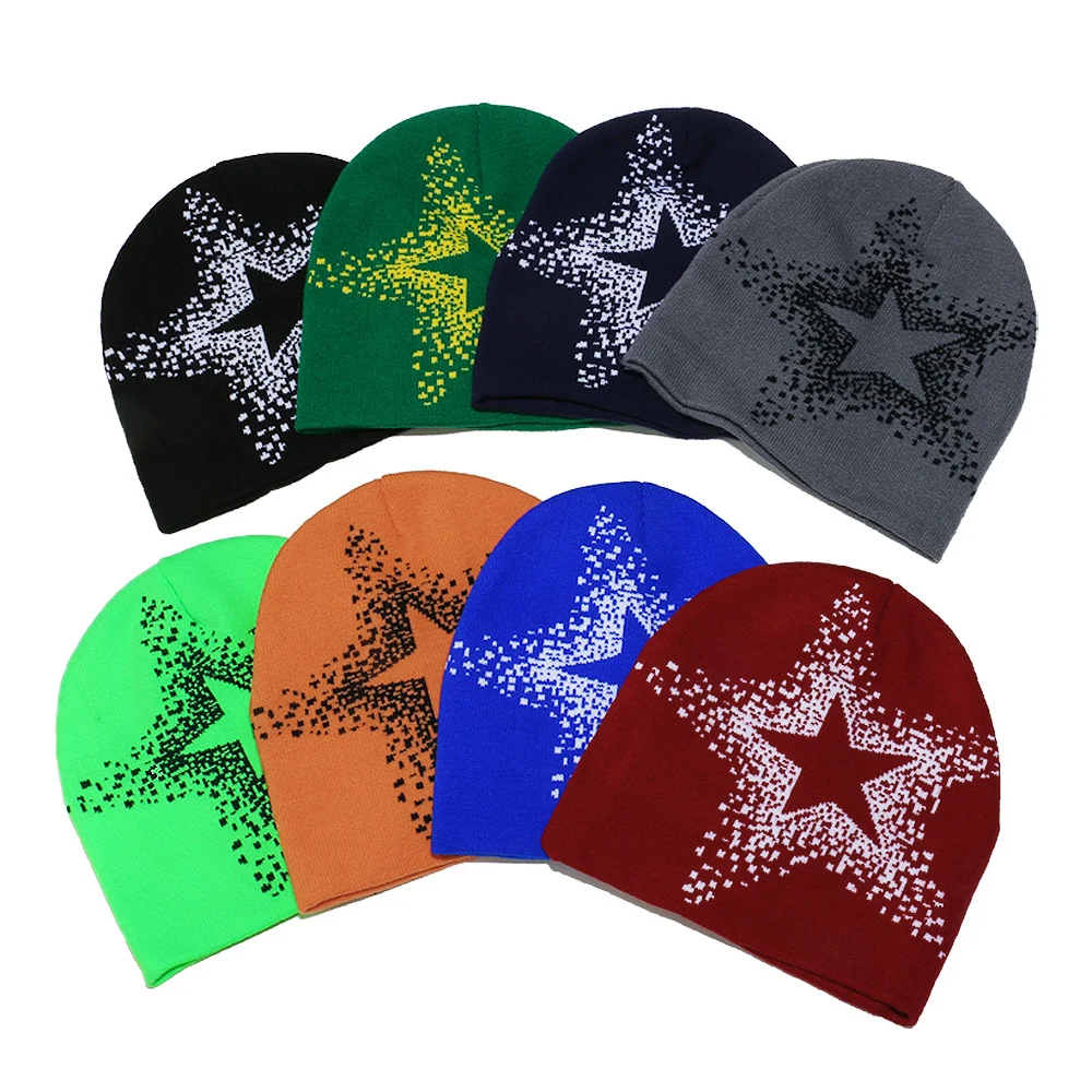 American Street Y2K Star Woolen Hat For Autumn And Winter, With Hip-hop Vibe Warmth.… — image 3