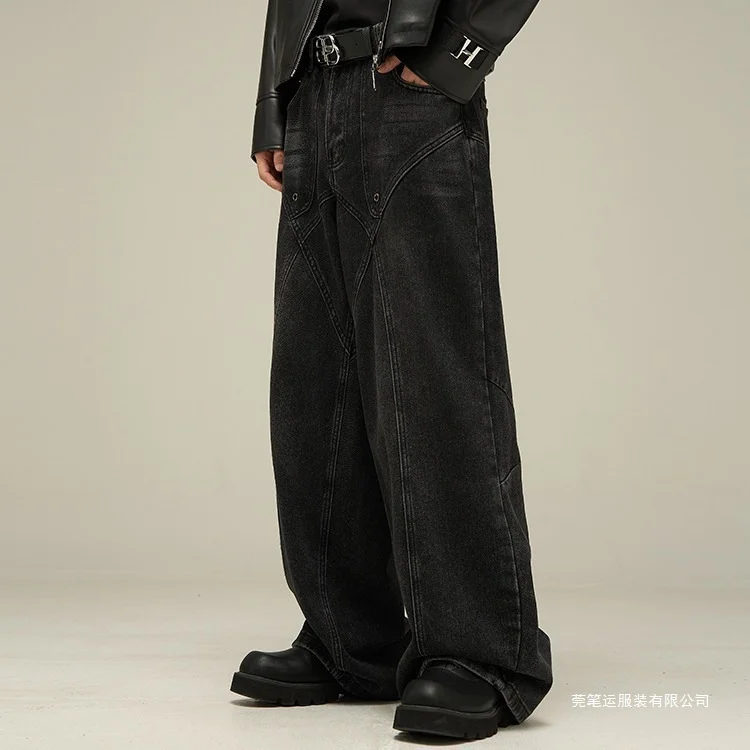 American-style Niche Loose-fit Pants For Men, With A Minimalist And Cool Aesthetic — image 3