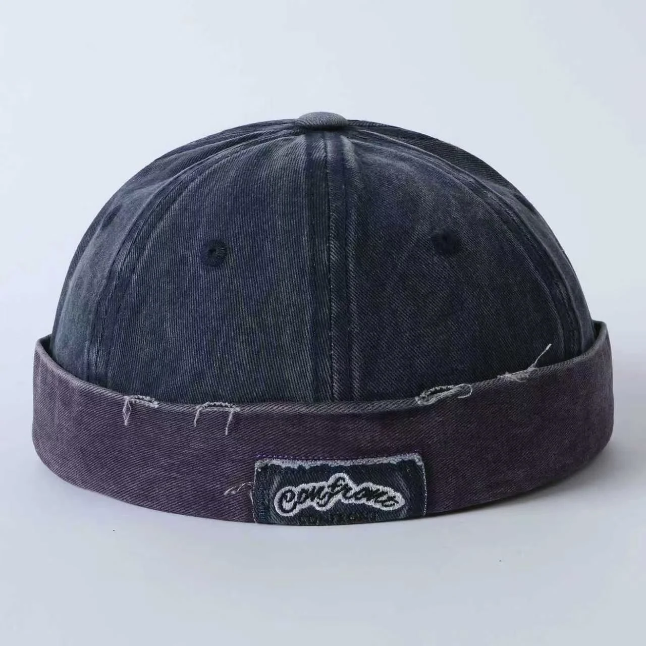 American-style Retro Distressed Washed Vegetable-pulp Hat With Appliqued Letters,… — image 4