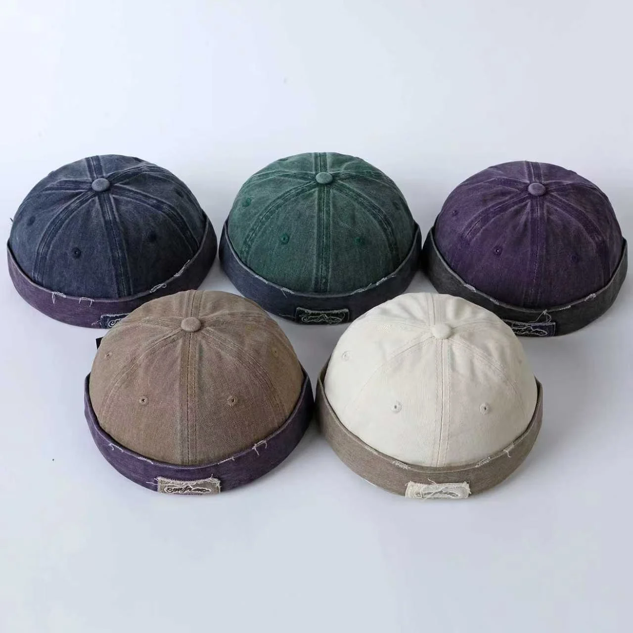American-style Retro Distressed Washed Vegetable-pulp Hat With Appliqued Letters,… — image 5