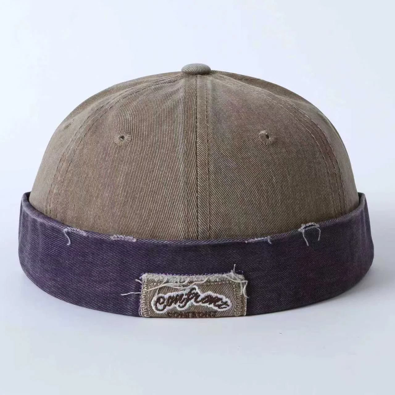 American-style Retro Distressed Washed Vegetable-pulp Hat With Appliqued Letters,… — image 2