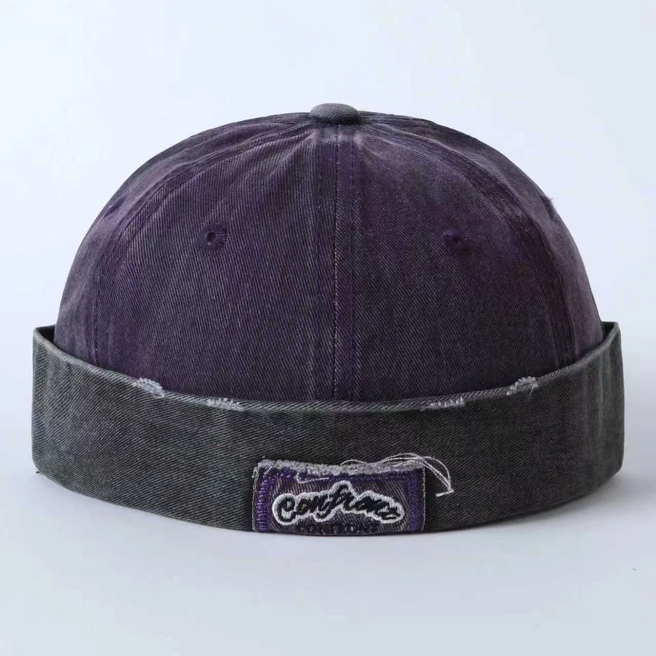 American-style Retro Distressed Washed Vegetable-pulp Hat With Appliqued Letters,… — image 6