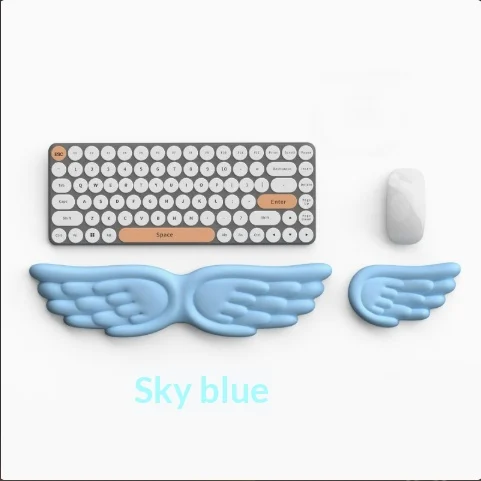 Angel Wings Women's Office Non-slip Silicone Large Keyboard Tray — image 5