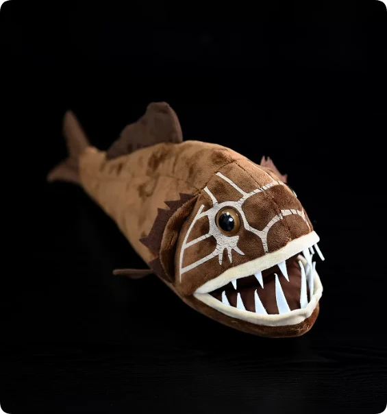 Angled-body Golden-eyed Grouper Plush Toy — image 3