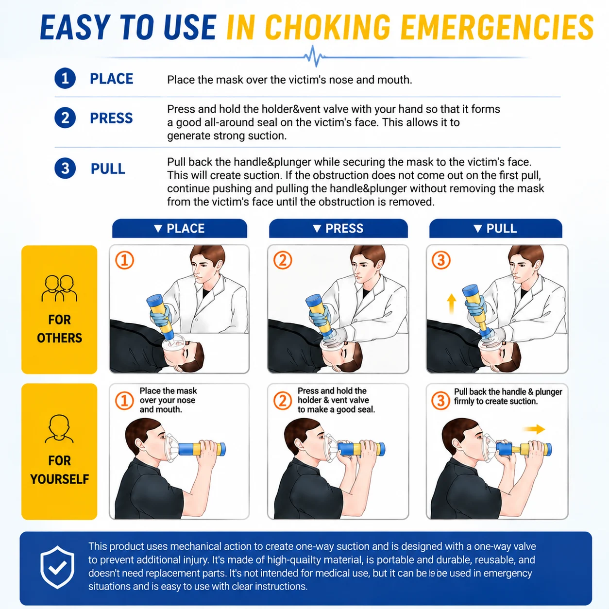 Anti Choking Rescue Device For Kids And Adults Eco-friendly Multi-purpose Airway… — image 7