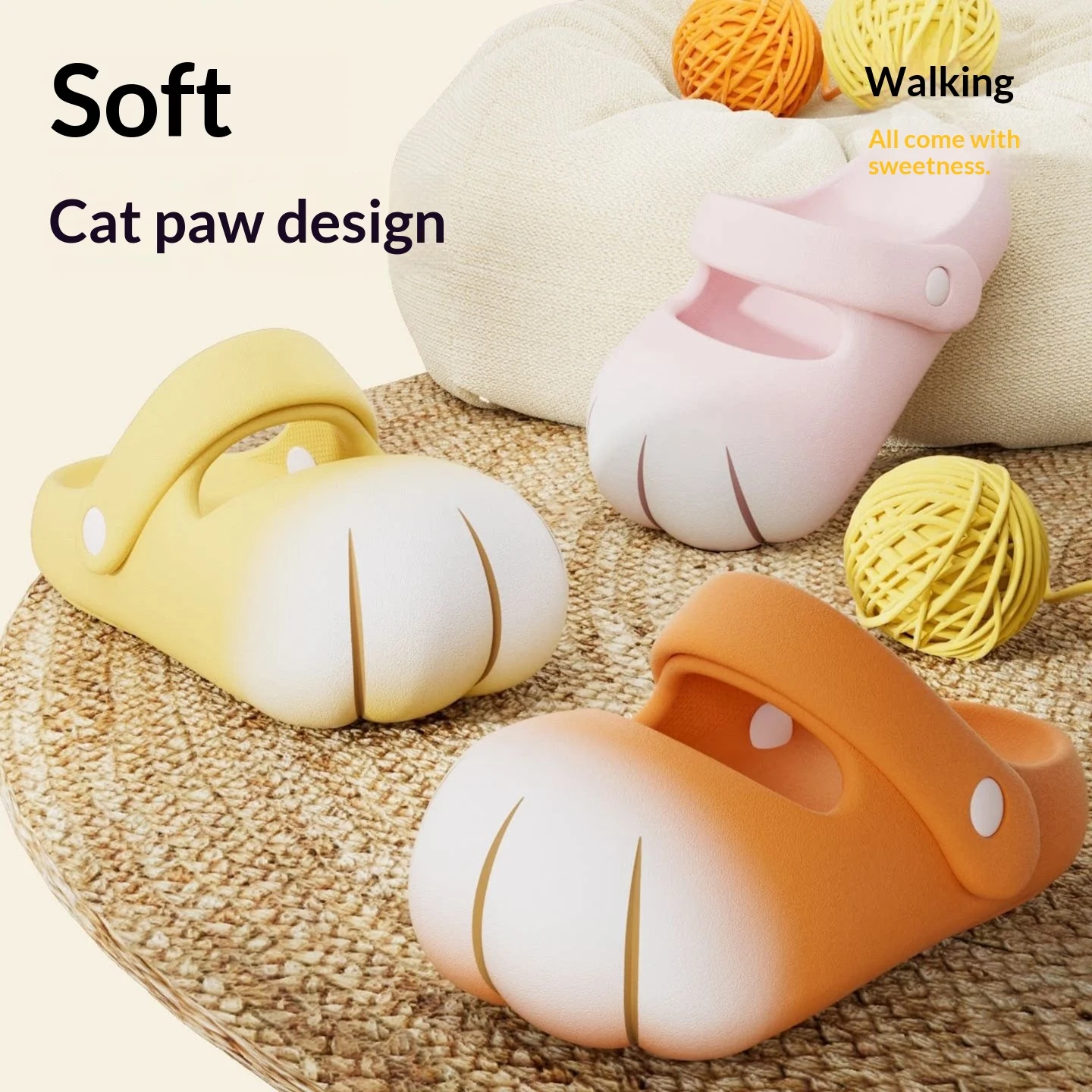 Anti-collision Non-slip Princess-style Parent-child Sandals — image 4