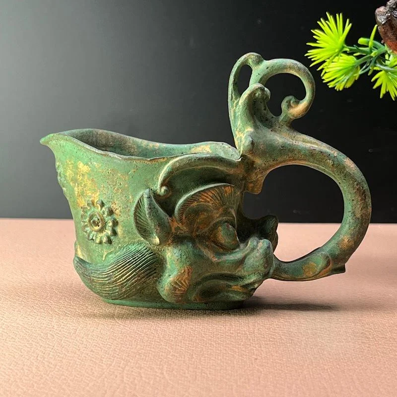 Antique Style Bronze Alloy Miscellaneous Item Pi Xiu Wine Cup Bowl And Vessel — variant image