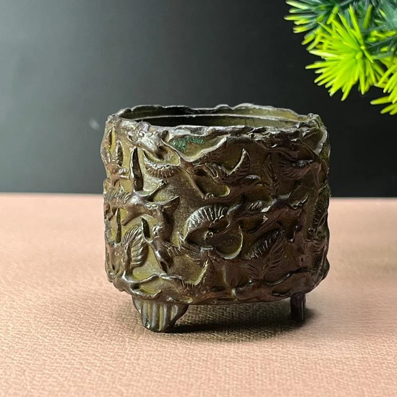 Antique Style Bronze Alloy Miscellaneous Item Pi Xiu Wine Cup Bowl And Vessel — variant image