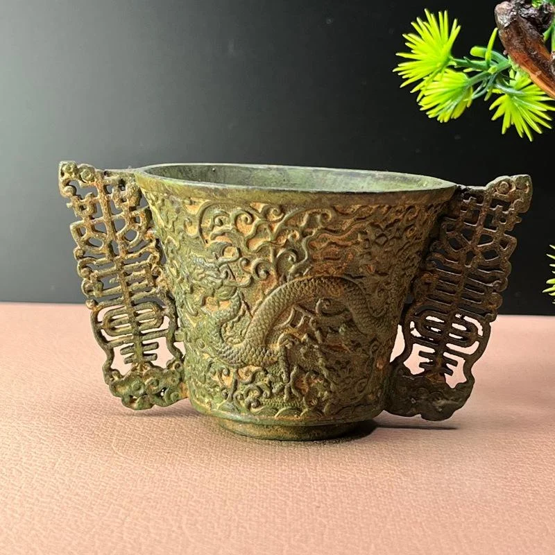 Antique Style Bronze Alloy Miscellaneous Item Pi Xiu Wine Cup Bowl And Vessel — variant image
