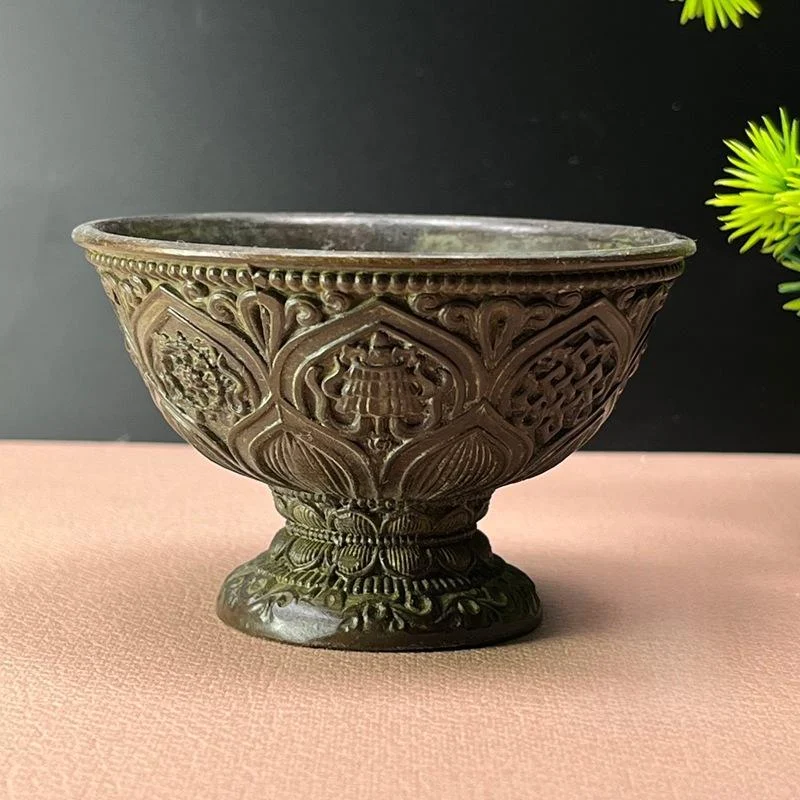 Antique Style Bronze Alloy Miscellaneous Item Pi Xiu Wine Cup Bowl And Vessel — image 3