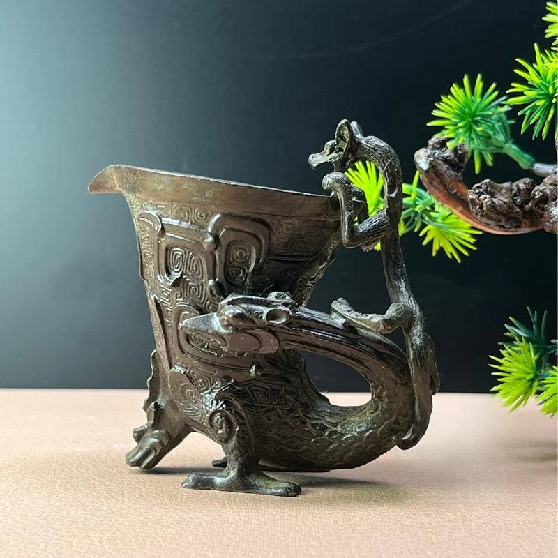 Antique Style Bronze Alloy Miscellaneous Item Pi Xiu Wine Cup Bowl And Vessel — variant image