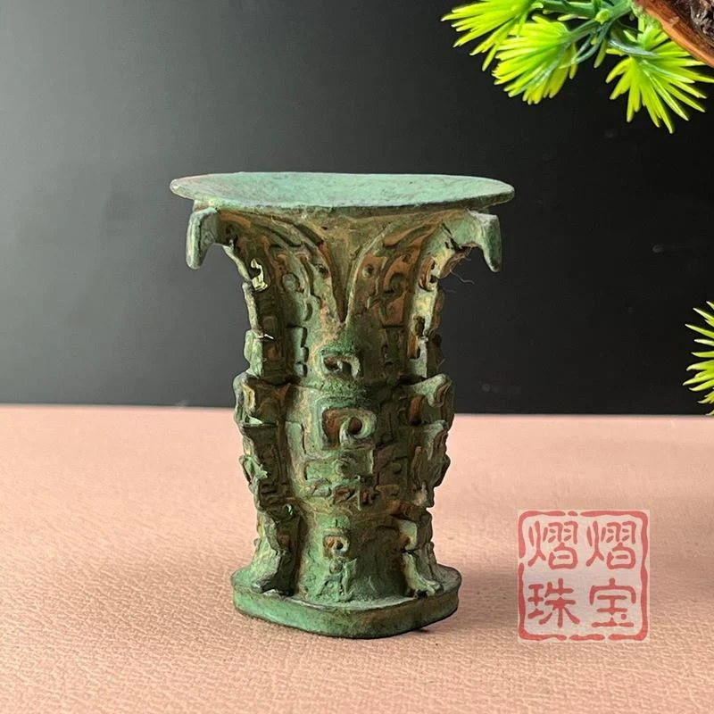 Antique Style Bronze Alloy Miscellaneous Item Pi Xiu Wine Cup Bowl And Vessel — variant image