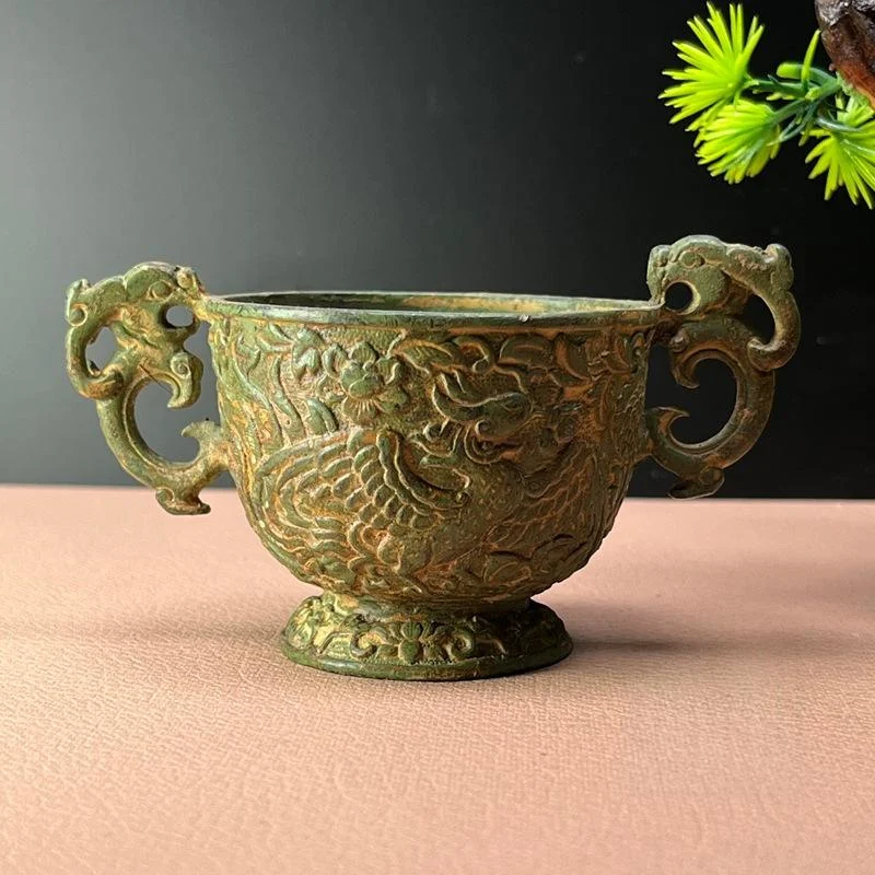 Antique Style Bronze Alloy Miscellaneous Item Pi Xiu Wine Cup Bowl And Vessel — variant image