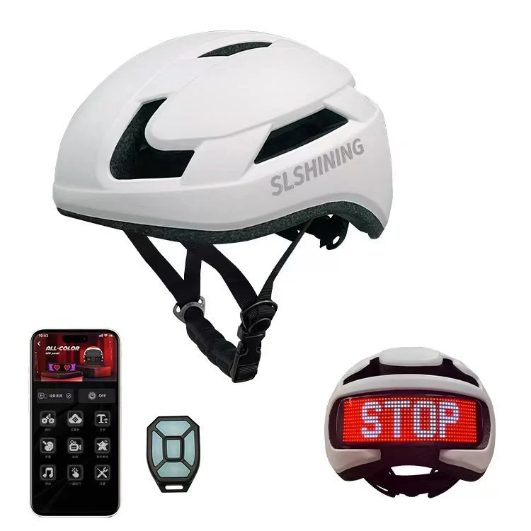 App-connected LED Display Helmet For Cycling — image 2