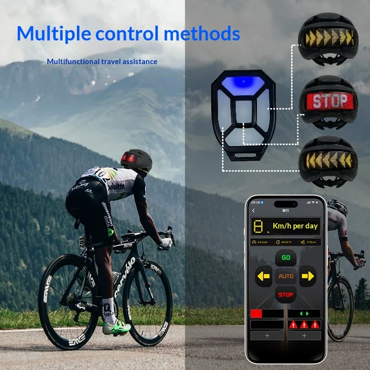App-connected LED Display Helmet For Cycling — image 4