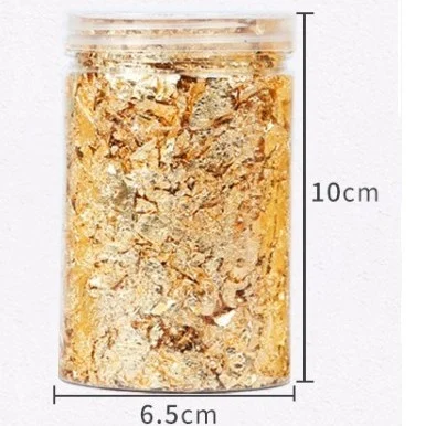 Artistic Nail Art Gold Foil Fragment Decoration — image 6