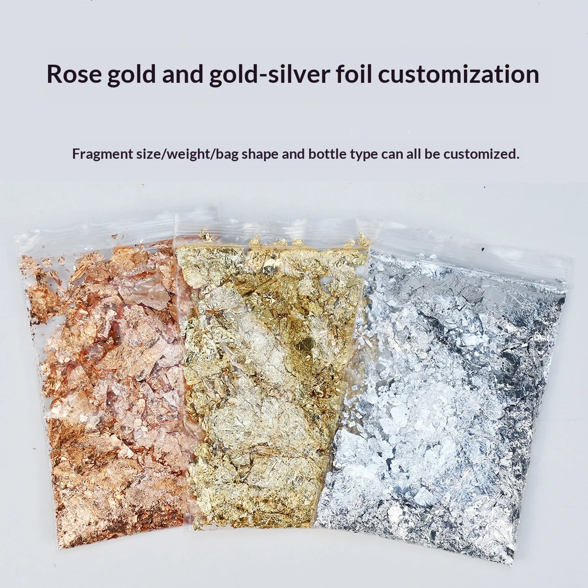 Artistic Nail Art Gold Foil Fragment Decoration — image 5
