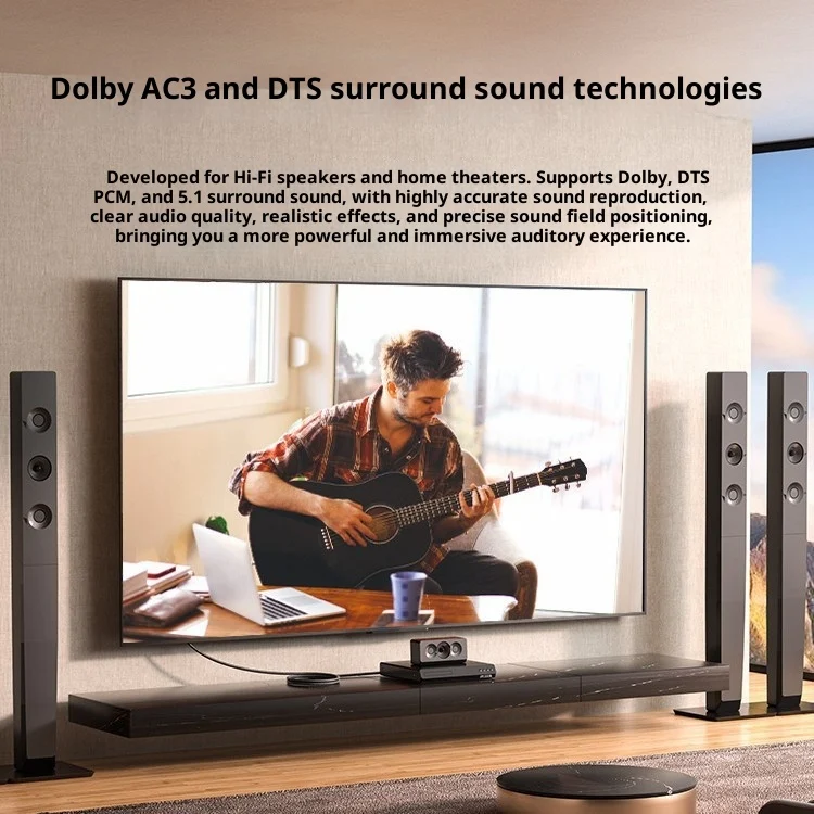 Audio Cable Elbow Amplifier Digital Optical Fiber Signal Spdif Output Speaker TV — image 3
