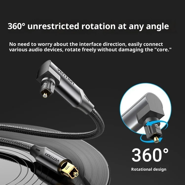 Audio Cable Elbow Amplifier Digital Optical Fiber Signal Spdif Output Speaker TV — image 2