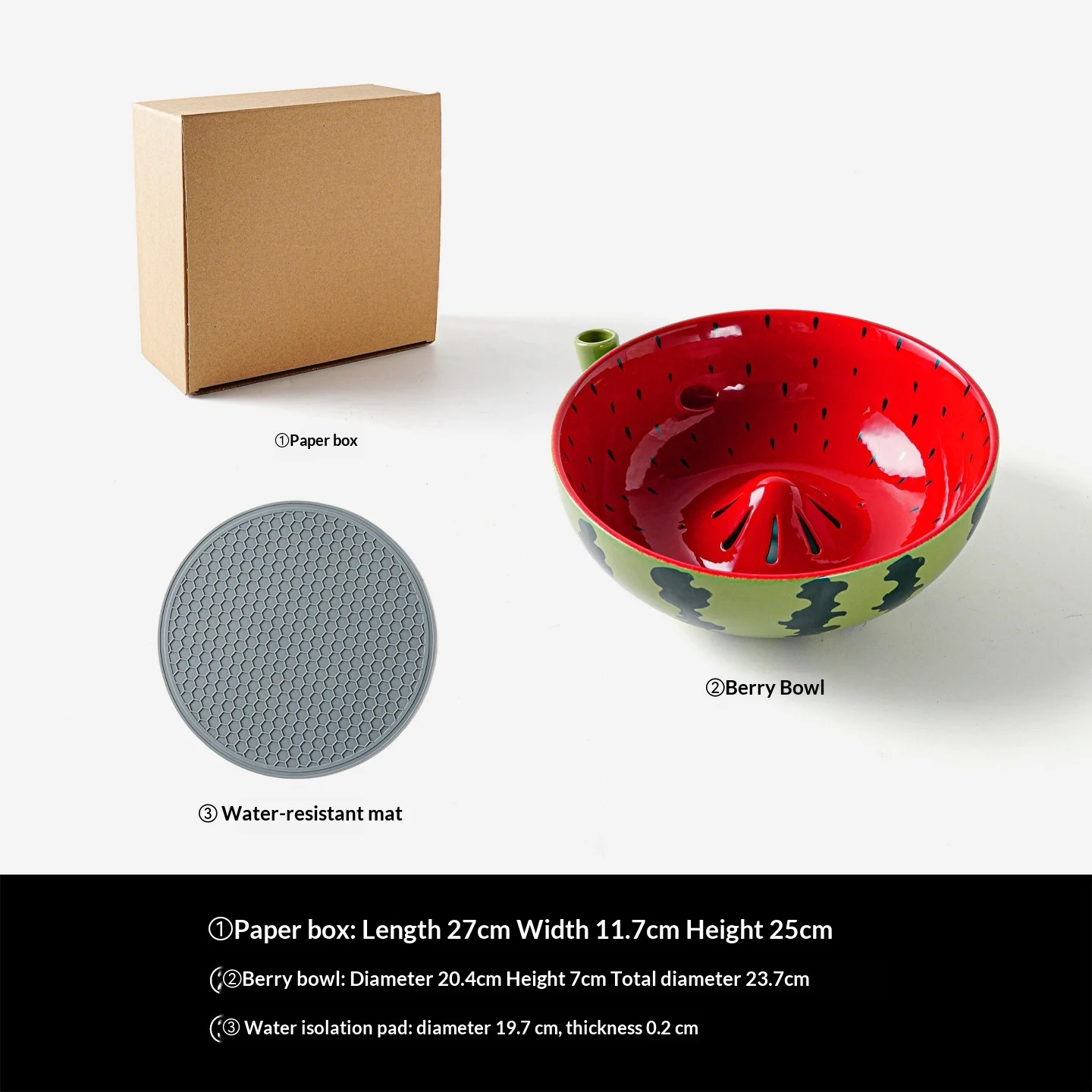 Automatic Ceramic Vortex Draining Bowl — variant image
