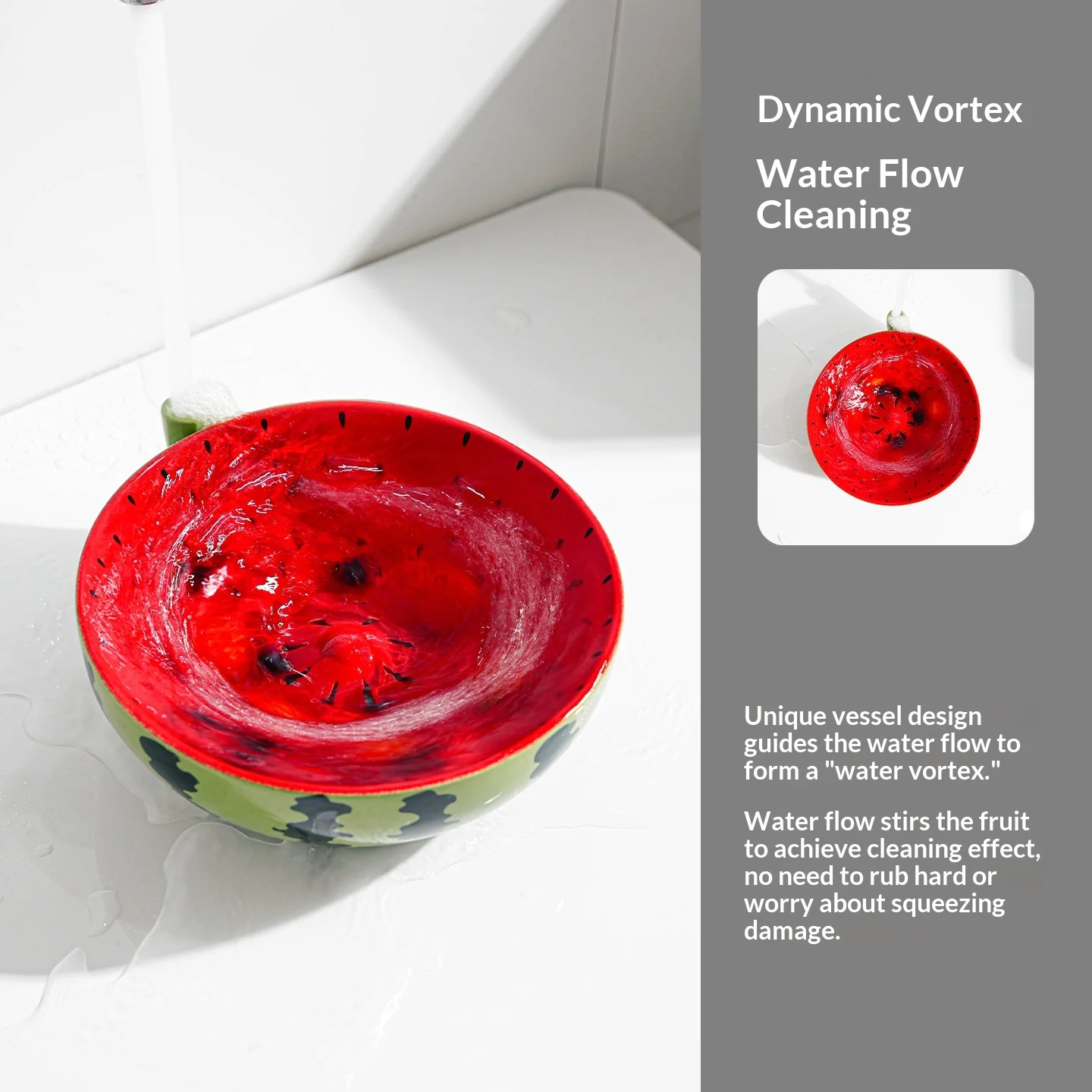 Automatic Ceramic Vortex Draining Bowl — image 8