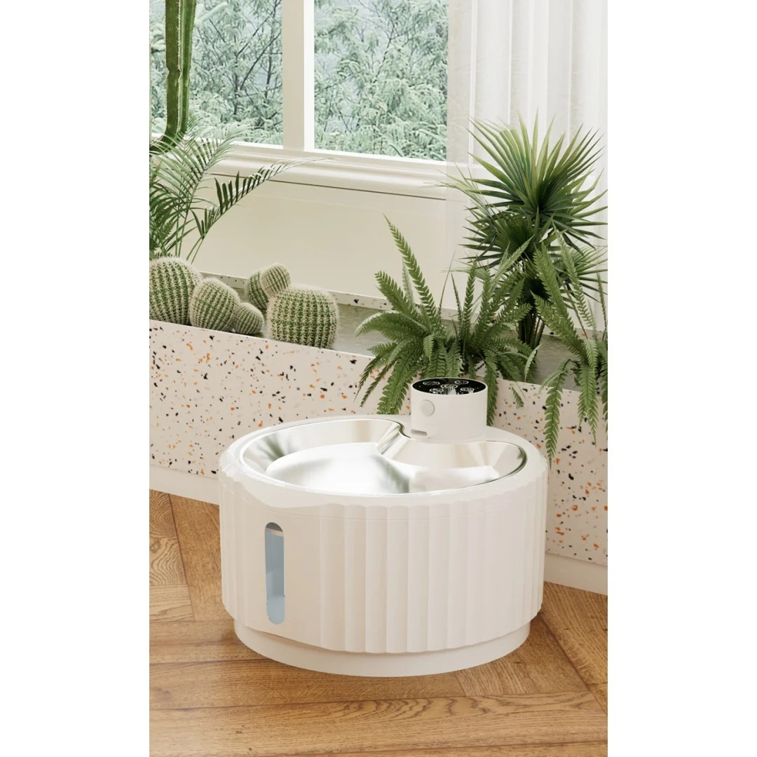 Automatic Circulating Sensor-activated Stainless Steel Pet Water Fountain — image 3
