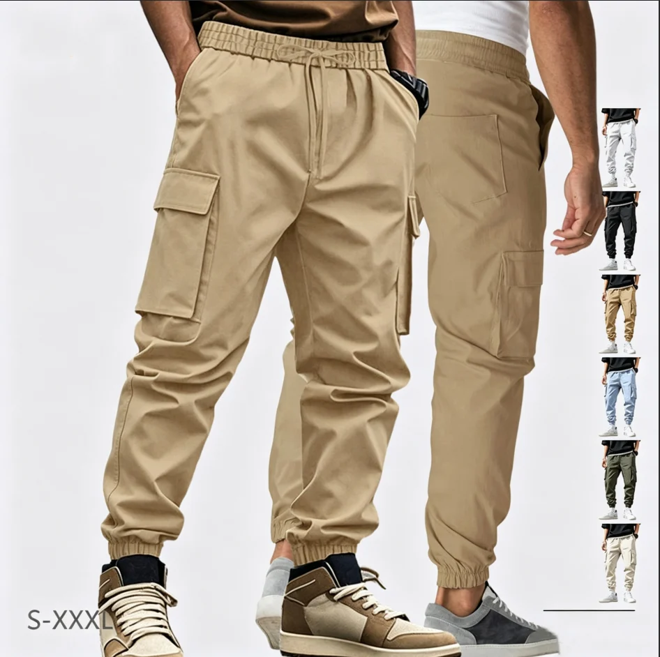 Autumn American Style Outdoor Multi-pocket Men's Loose Casual Sports Jogger Cargo Pants — image 6