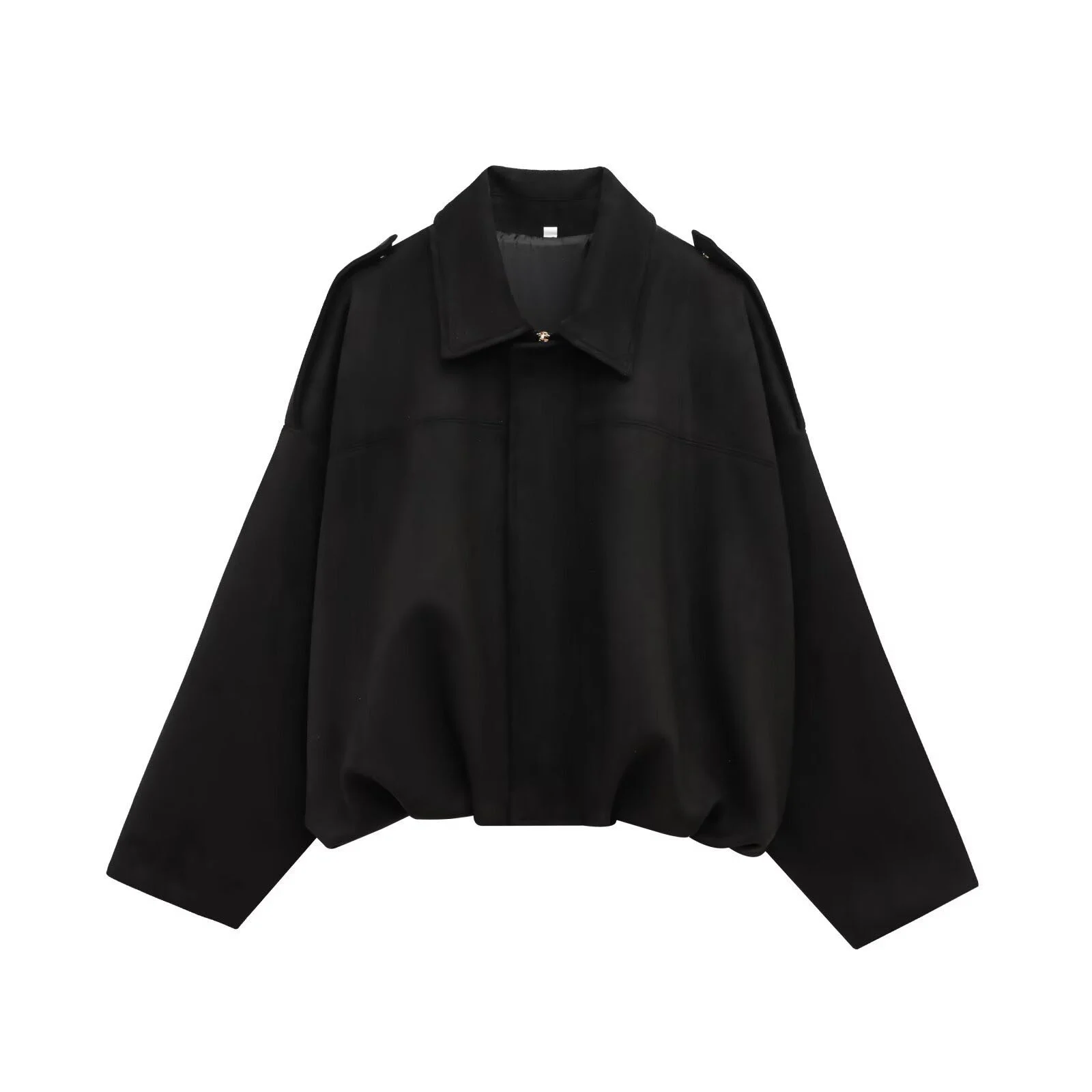 Autumn And Winter Bomber Jacket Bat Sleeve Zipper Loose Suede Texture Tops Women's… — image 5