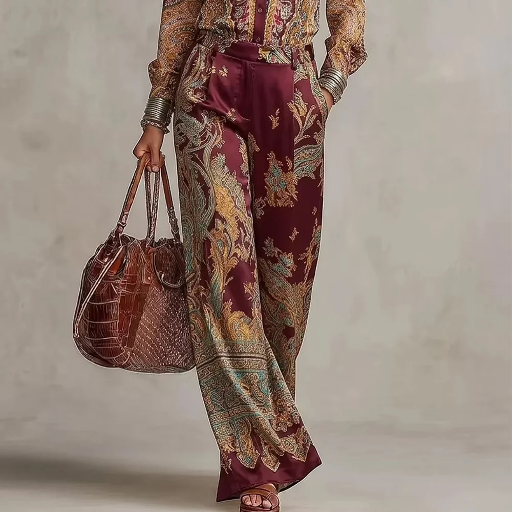 Autumn And Winter Europe The United States Fashion Casual Suit Printed Temperament Top… — image 1