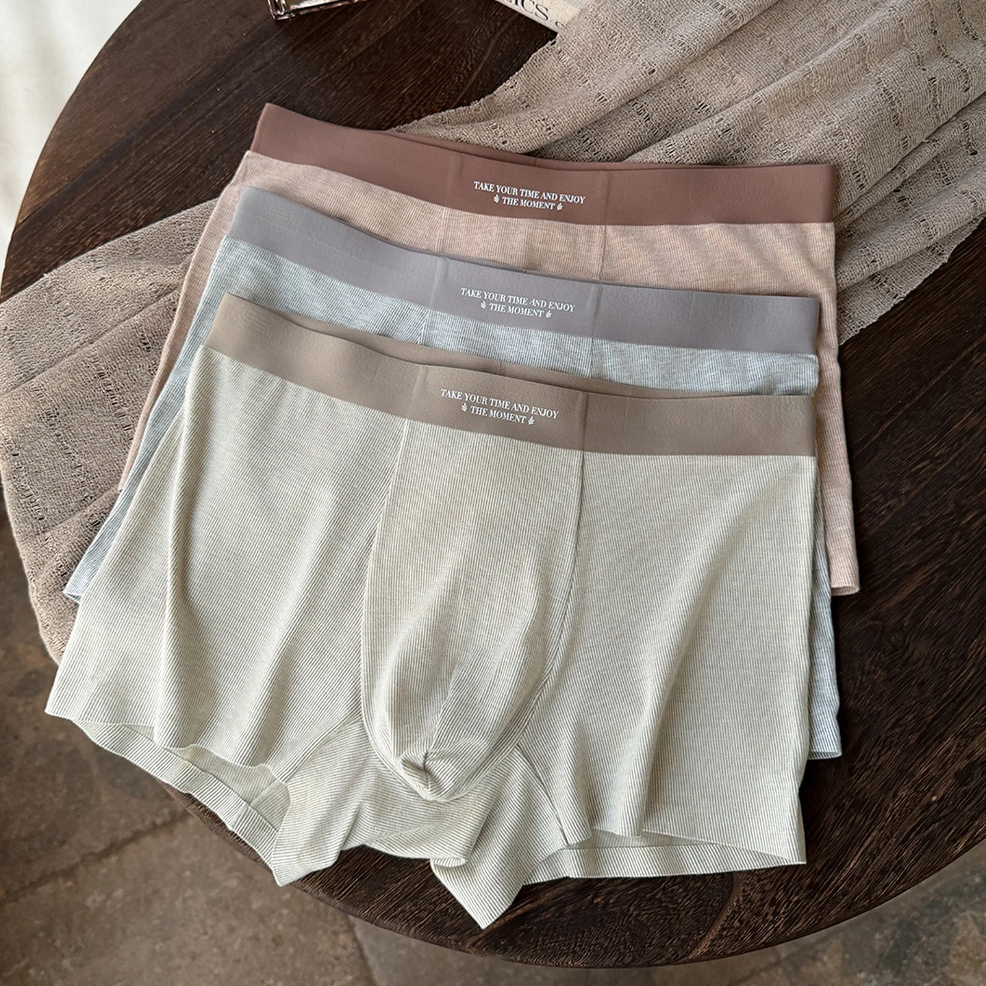 Autumn And Winter Fine Warm Velvet Brushed Underwear For Men — image 2