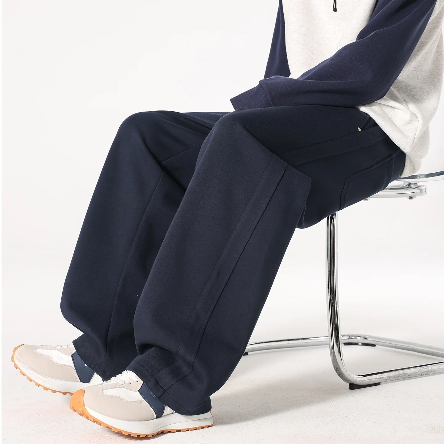 Autumn And Winter Knitted Cropped Casual Pants For Men — image 9