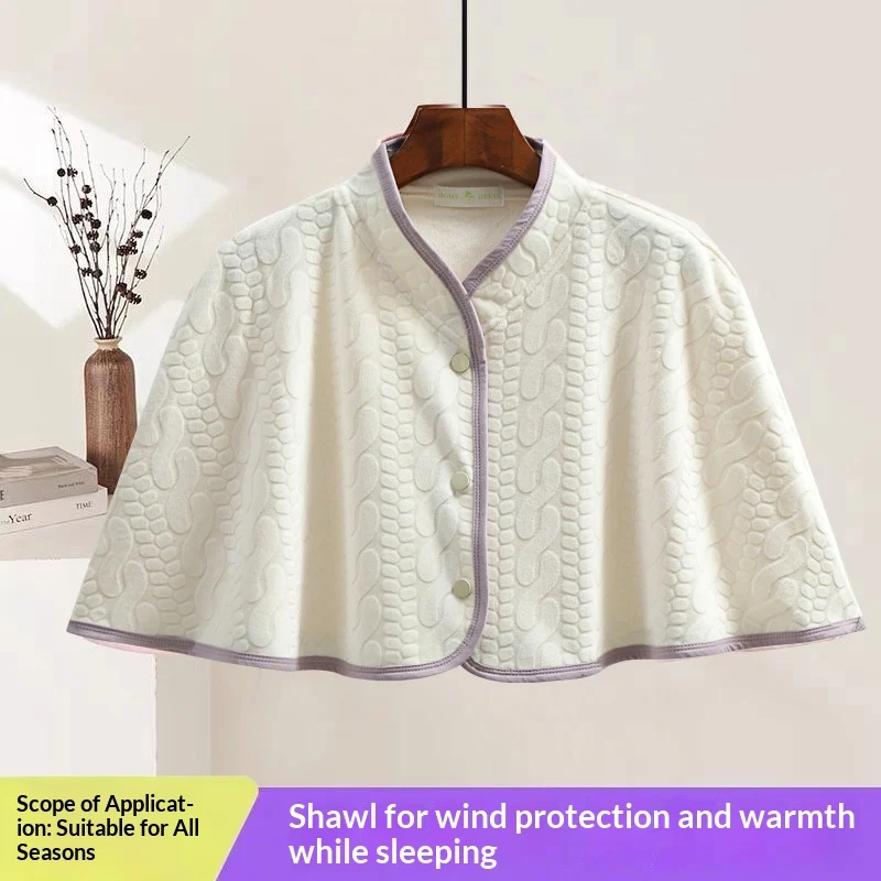 Autumn And Winter New Island Velvet Cape-style Shawl — image 4