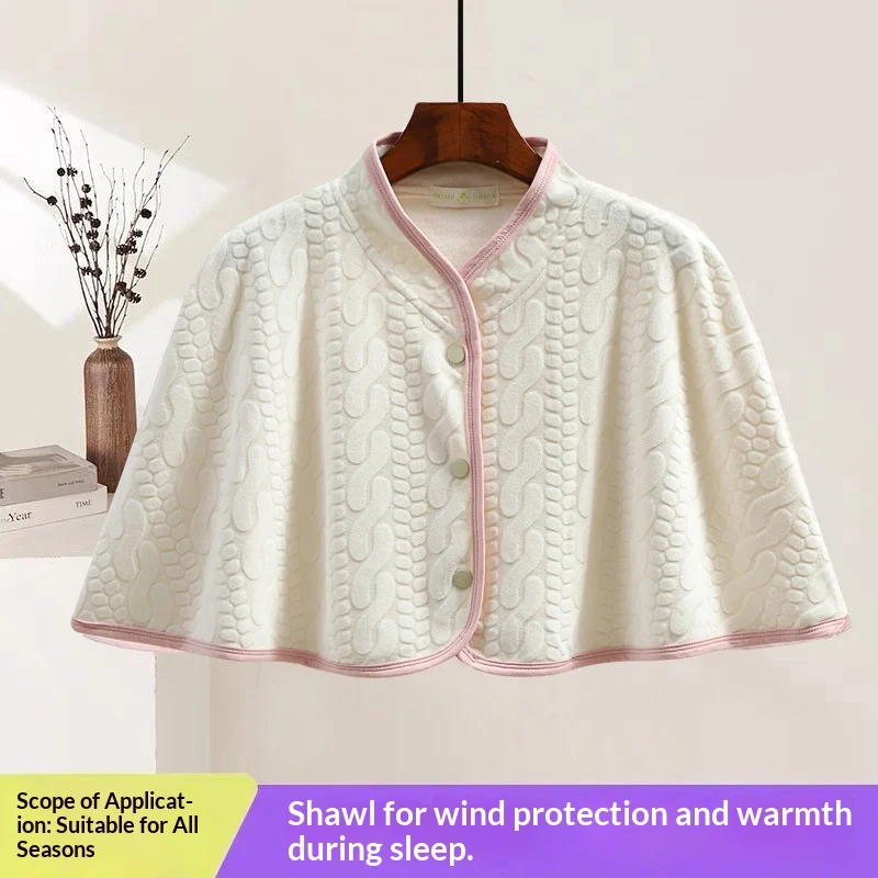 Autumn And Winter New Island Velvet Cape-style Shawl — image 3