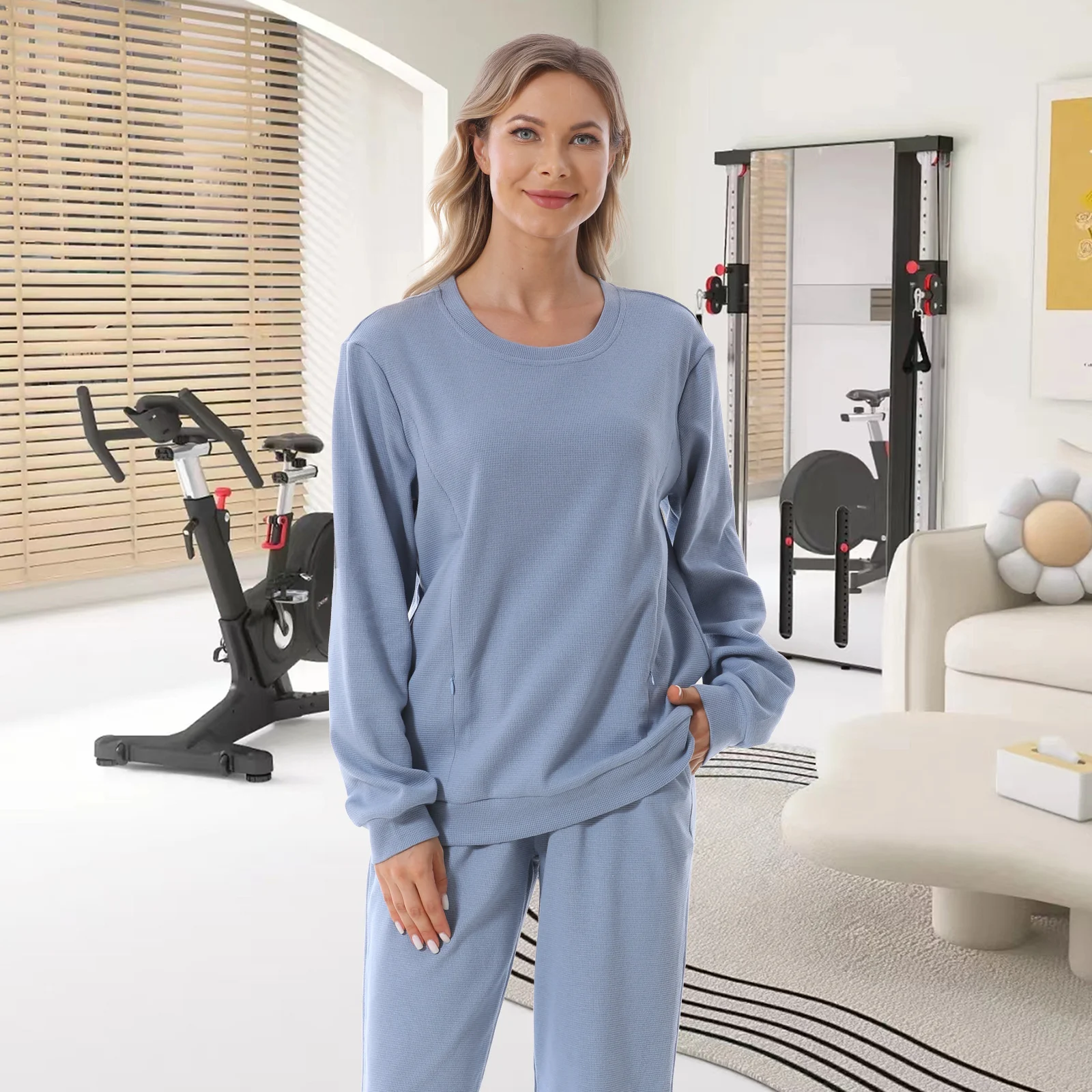 Autumn And Winter Pregnant Women Long Sleeve Nursing Hoodie — image 4
