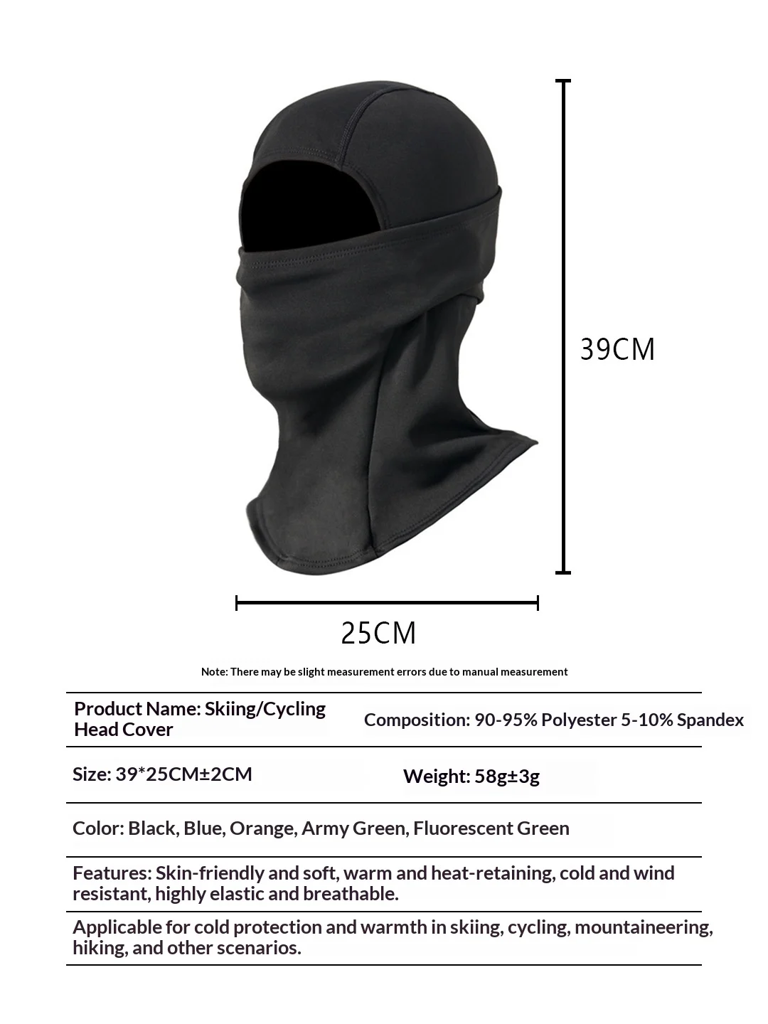Autumn And Winter Ski Headgear Men's Warm Fleece-lined Windproof Hat Women's Outdoor… — image 8