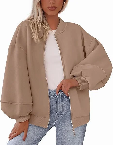 Autumn And Winter Women's Casual Warm Jacket Baseball Collar Long-sleeved Pure Color… — image 9