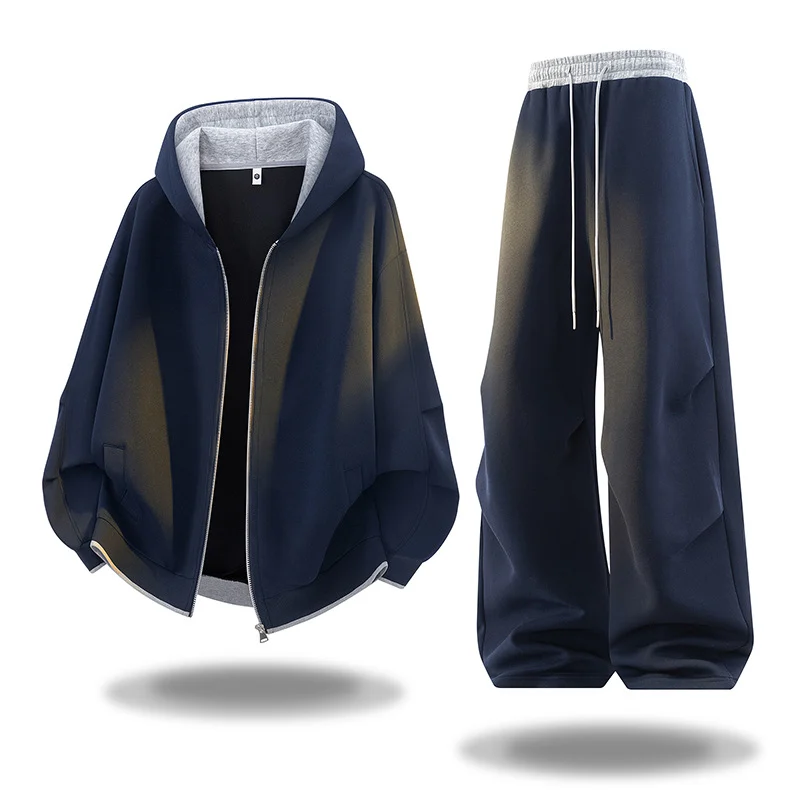 Autumn Hoodie Cardigan Jacket And Pants Set — image 5