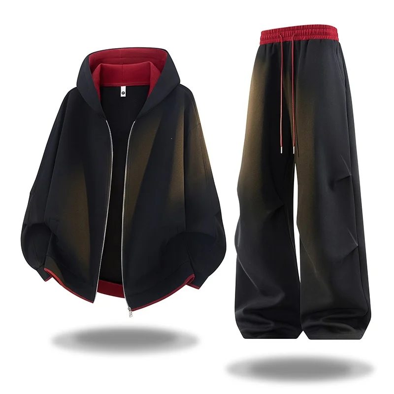 Autumn Hoodie Cardigan Jacket And Pants Set — image 7