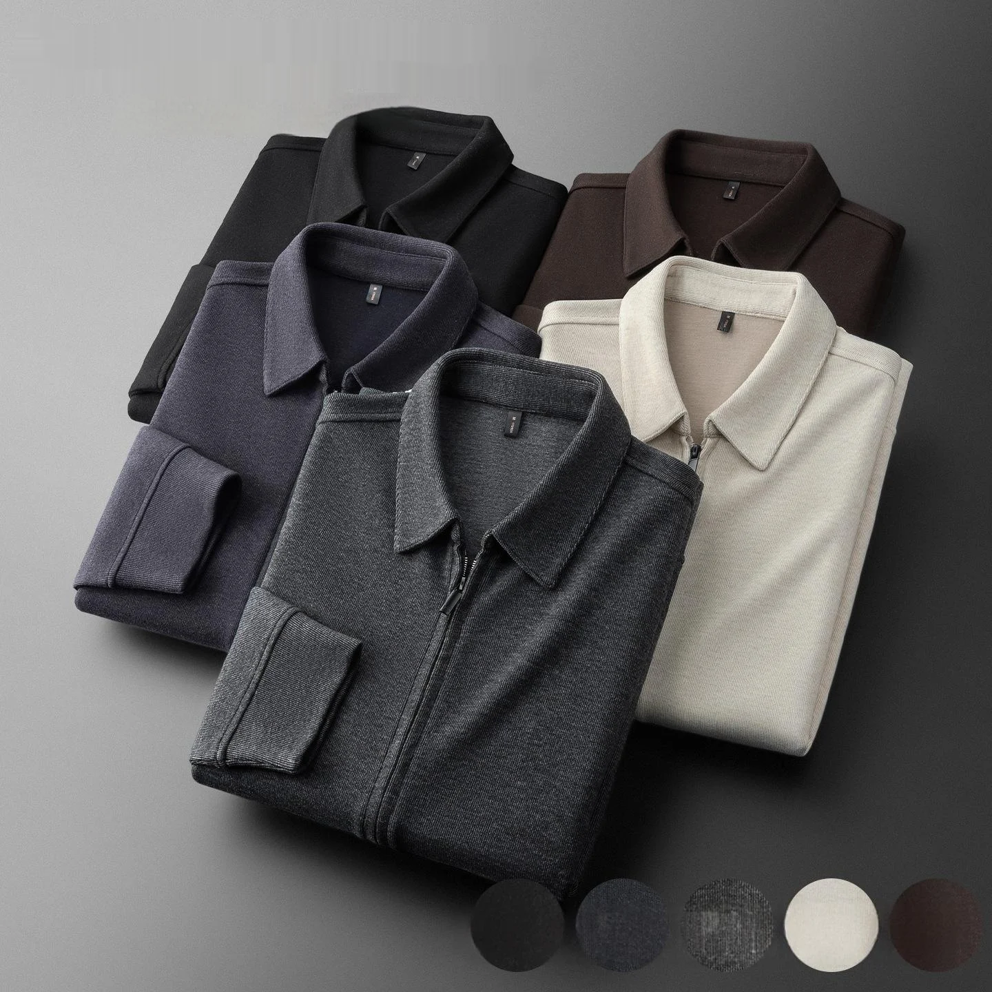 Autumn Sweater Modal Jacket Coat For Men — image 4