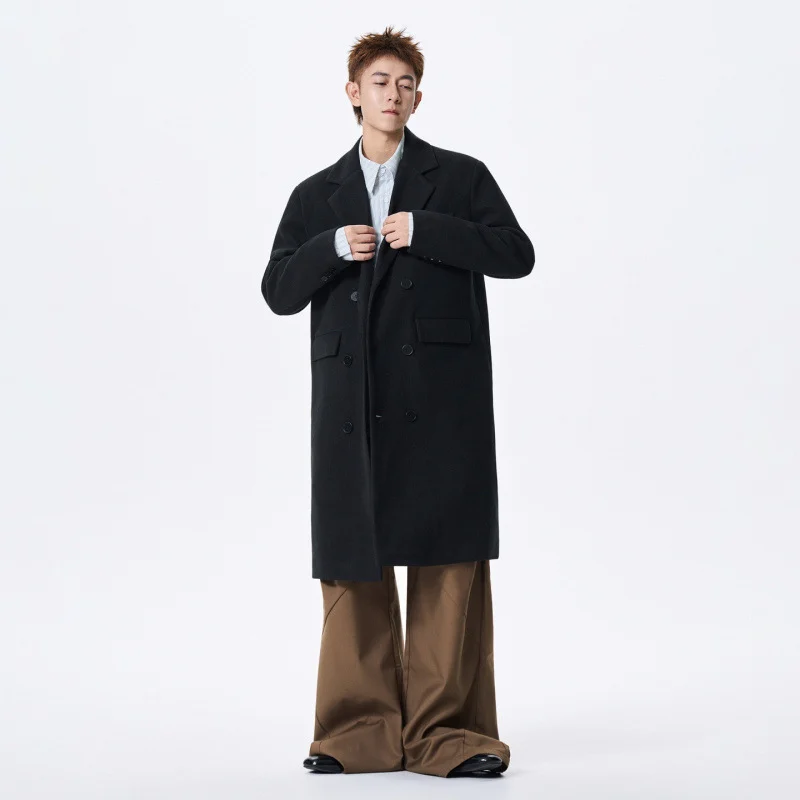 Autumnwinter German-style Wool Coat For Men — image 4
