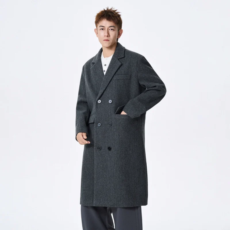 Autumnwinter German-style Wool Coat For Men — image 2