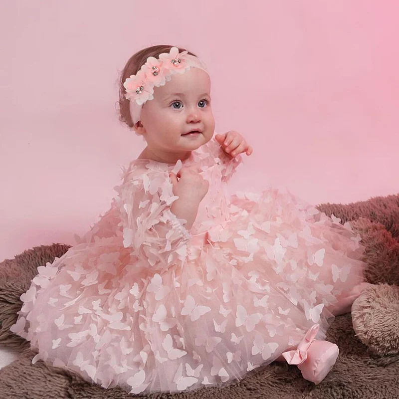 Baby And Toddler Mid-sleeve Dress Childrens Formal Gown — image 6