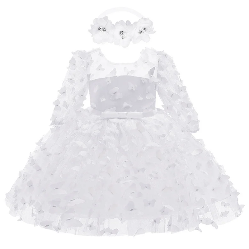 Baby And Toddler Mid-sleeve Dress Childrens Formal Gown — image 3