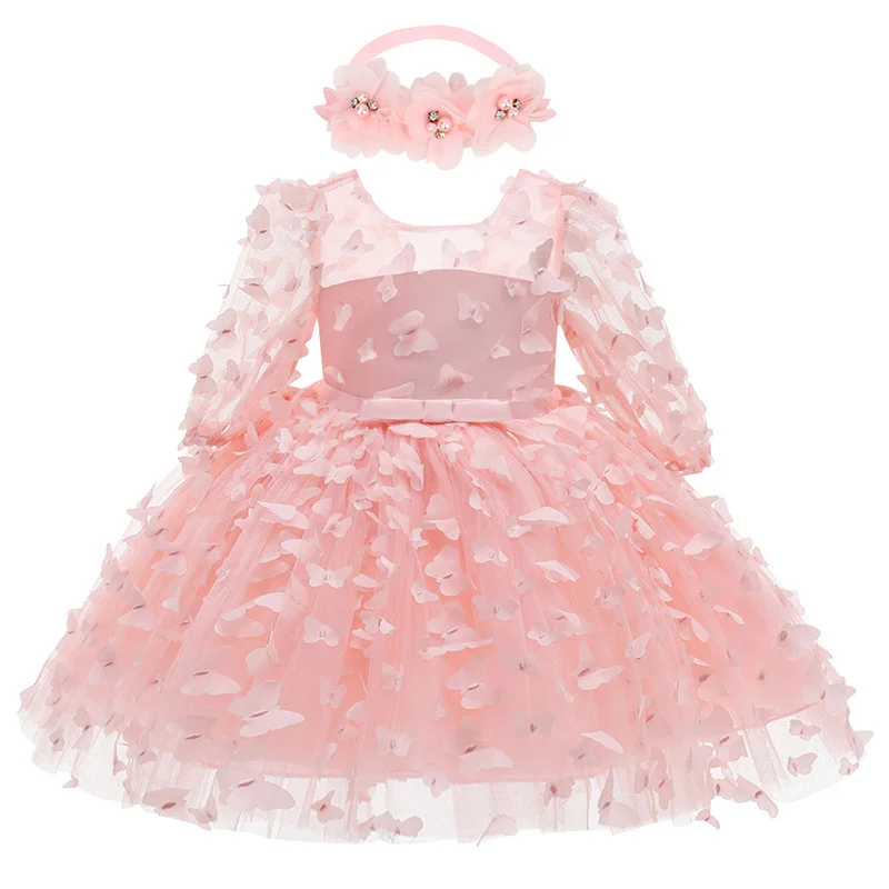 Baby And Toddler Mid-sleeve Dress Childrens Formal Gown — image 4