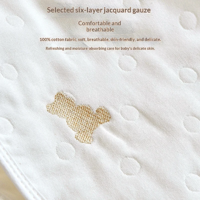 Baby Burp Cloth Shoulder Towel Gauze Pillow And Bib — image 5