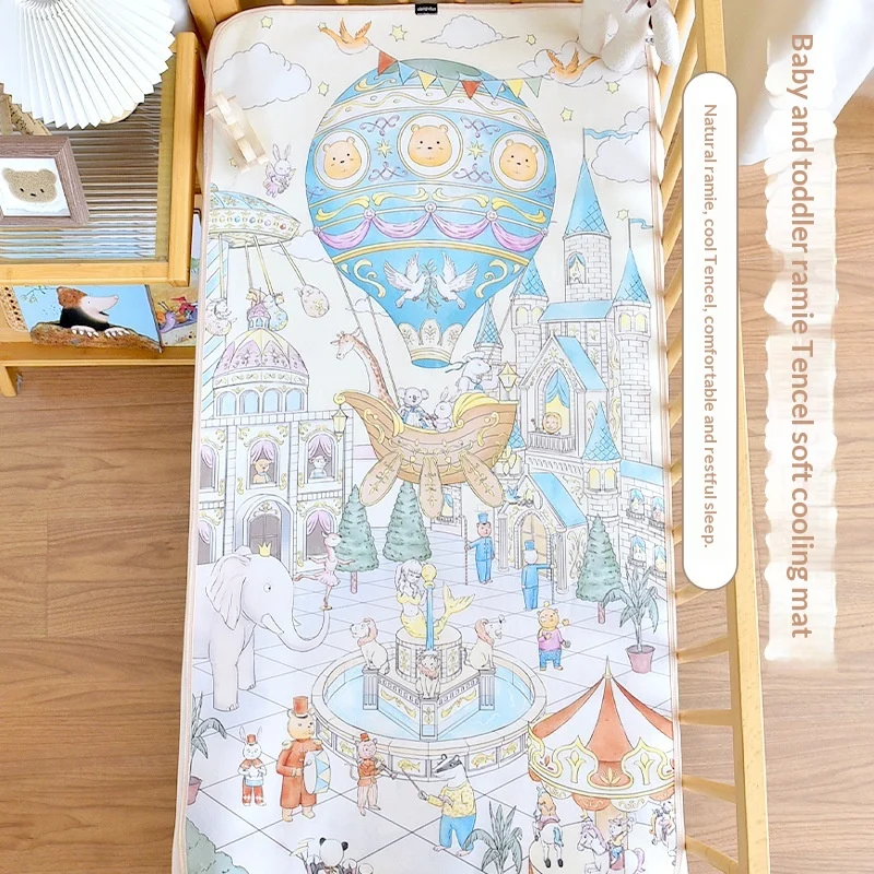 Baby Cooling Tencel Bed Sheet Soft Mat — image 6